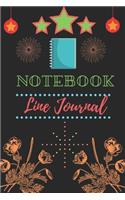Notebook line journal: line journal notebook.Blank Journal for Daily Reflections.100pages