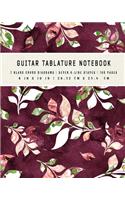 Guitar Tablature Notebook: 7 Blank Chord DiagramS - Seven 6-Line Staves - 100 Pages - 8 in x 10 in - 20.32 CM x 25.4 cm