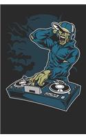 DJ Zombie: Zombie Journal, Notepad Planner, Dairy, Journal or College Ruled Notebook, "6 x 9" 120 Pages