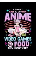 If It Doesn't Have To Do With Anime Video Games Or Food Then I Don't Care