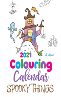 2021 Colouring Calendar Spooky Things (UK Edition)