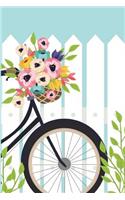 Discreet Password Book: Never Forget A Password Again! 6" x 9" White Fence And Bike Design, Password Book With Tabbed Large Alphabet, Over 380 Record User And Password(11 Discreet Password Book)