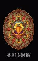 Sacred Geometry: Thankful Harvest Mandala Art Journal Cover, Cornell Lined Notebook . Geometric Design for Yoga, Meditation, Dream Diary or Notes for Work or School.