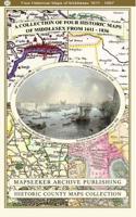 A Middlesex 1611 – 1836 – Fold Up Map that features a collection of Four Historic Maps, John Speed’s County Map 1611, Johan Blaeu’s County Map of 1648, Thomas Moules County Map of 1836 and a Map of the Environs of London 1836.