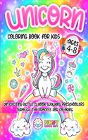 Unicorn Coloring Book For Kids Ages 4-8