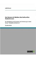 Roman als Medium des kulturellen Gedächtnisses