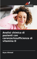 Analisi chimica di pazienti con carenza/insufficienza di vitamina D