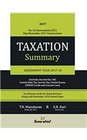 Taxation Summary (A.Y. 2017-18) - CA IPCC May / November 2017