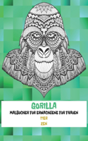 Malbücher für Erwachsene für Frauen - Zen - Tier - Gorilla