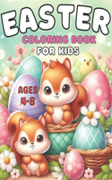 Easter coloring book for kids ages 4-8