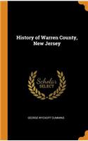 History of Warren County, New Jersey