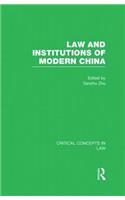 Law and Institutions of Modern China