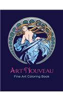 Art Nouveau Fine Art Coloring Book