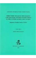 Directory of Japan Specialists and Japanese Studies Institutions in the United States and Canada