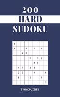 200 Hard Sudoku: Large Print (Just One Puzzle Per Page) Sudoku Puzzlebook Ideal For Kids Adults and Seniors (All Ages)