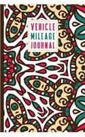 Vehicle Mileage Tracker: An Automobile Mileage Log for Taxes 6 X 9 Arabesque Pattern Matte Cover 100 Pages