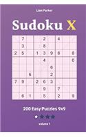 Sudoku X - 200 Easy Puzzles 9x9 vol.1