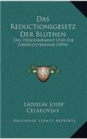 Das Reductionsgesetz Der Bluthen