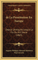 de La Prostitution En Europe