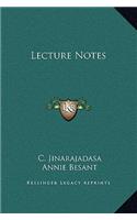 Lecture Notes