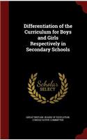 Differentiation of the Curriculum for Boys and Girls Respectively in Secondary Schools