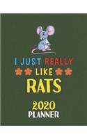 I Just Really Like Rats 2020 Planner