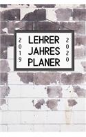 Lehrer Jahres Planer 2019 2020