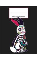 Bunny Sugar Skull Composition Notebook