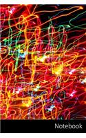 Notebook: Lights, Night, Neon, Light Trails themed Notebook / Journal / Diary / Composition book / Daily Planner / Sketchbook - 6 x 9 inches (15,24 x 22,86 cm