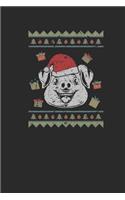 Ugly Christmas Pig: Dotted Bullet Notebook (6" x 9" - 120 pages) Christmas Themed Notebook for Daily Journal, Diary, and Gift