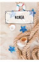 Korea: Ruled Travel Diary Notebook or Journey Journal - Lined Trip Pocketbook for Men and Women with Lines