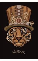 Steampunk Notebook - Vintage Tiger