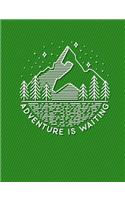 Adventure Is Waiting Journal Notebook - Dot Grid Paper