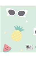 Notebook: Hello summer cover and Lined pages, Extra large (8.5 x 11) inches, 110 pages, White paper(1 Hello Summer Notebook)
