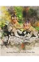 My Daily Planner for Getting Things Done: Monkey 1(12 My Daily Planner for Getting Things Done)