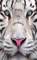 Happy 6th Birthday: Beautiful White Tiger Designed Sketchbook Perfect for Doodling, Drawing and Sketching. Way Better Than a Birthday Card!