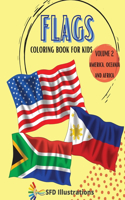 Flags Coloring Book for Kids