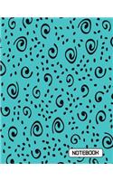 Notebook: Artist On Blue Cover Notebook Journal Diary, 110 Dashed lines pages, 8.5" x 11", Date on top(7 Artist Cover Notebook)