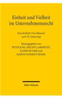 Einheit und Vielheit im Unternehmensrecht