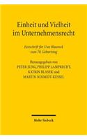 Einheit Und Vielheit Im Unternehmensrecht