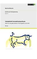 Vokabelheft Immobilienkaufleute