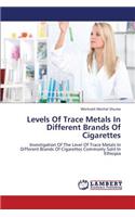 Levels Of Trace Metals In Different Brands Of Cigarettes: (English)