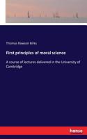 First principles of moral science