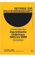 Das britische Unterhaus 1965 bis 1986