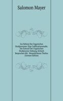 Zur Reform Des Ungarischen Strafprocesses: Eine Codificationsstudie. Der Entwurf Der Ungarischen Strafprocess-Ordnung, Kritisch Besprochen Mit . Wesentlicheren Theilen (German Edition)