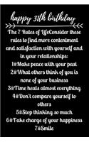 happy31th birthday The 7 Rules of Life