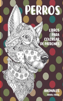 Libros para colorear de patrones - Nivel fácil - Animales - Perros