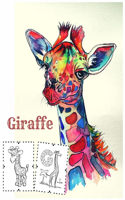 Giraffe: Coloring Book for Kids and Adults with Fun, Easy, and Relaxing