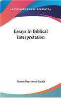 Essays In Biblical Interpretation
