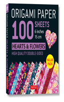 Origami Paper 100 sheets Hearts & Flowers 6